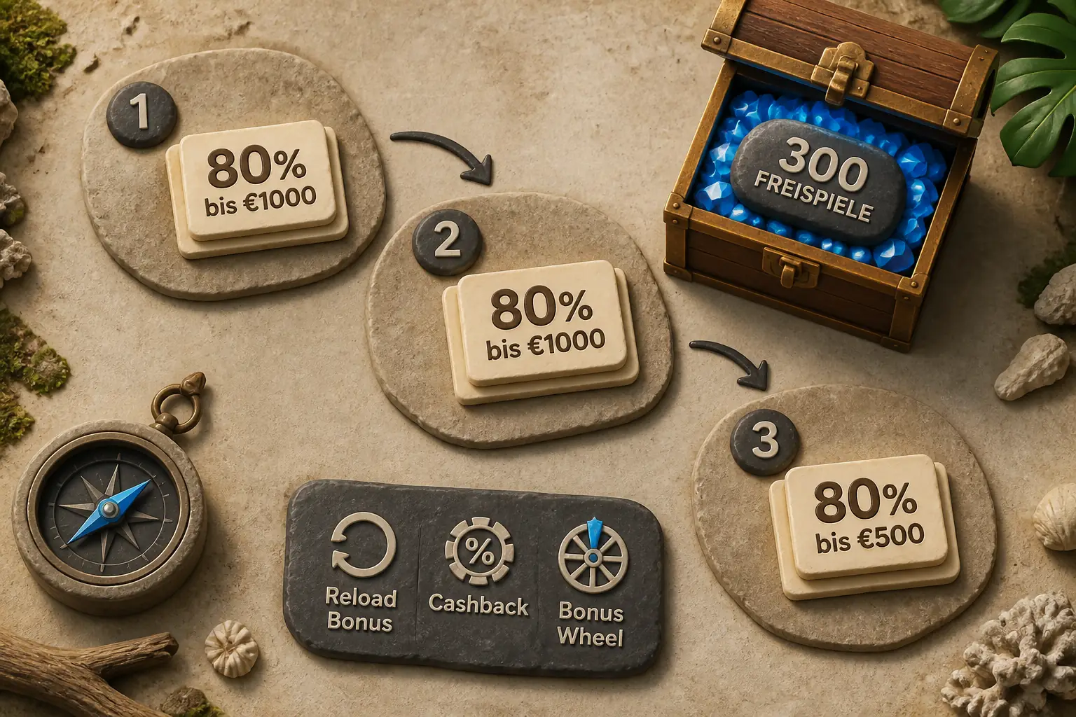 Winshark Bonus: 240% bis €2500 + 300 Freispiele visual guide for Winshark Casino